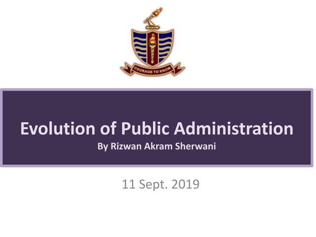 Introduction to Public Administration | PPTX
