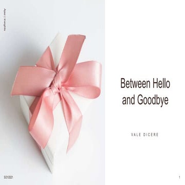 Between Hello and Goodbye is Qualia:  AICTE  Faculty Development Program 29 M...