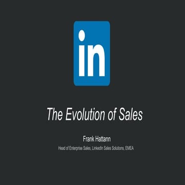 The Evolution of Sales 