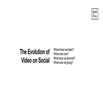 The Evolution of Video on Social
