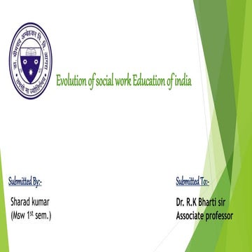 History of social work in india | PPTX