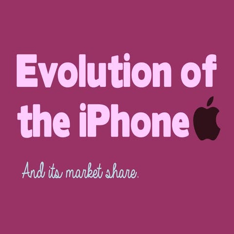 Evolution of the iPhone