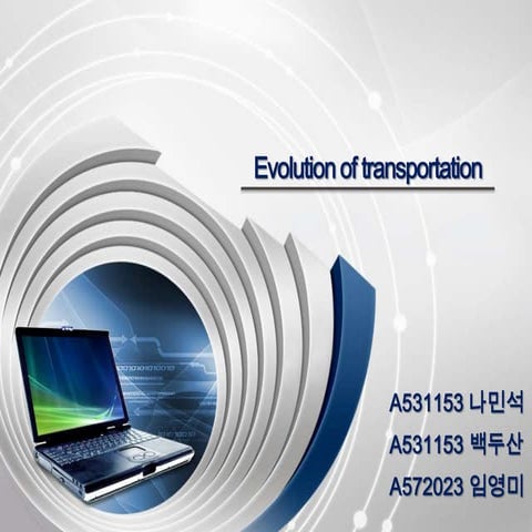Evolution Of Transportation