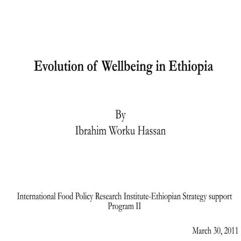 Evolution of wellbeing