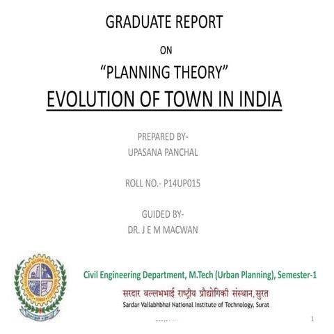 Evolution OF town in India