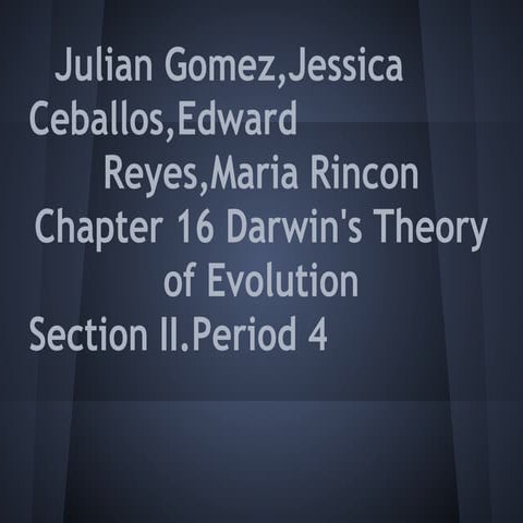 Evolution presentation
