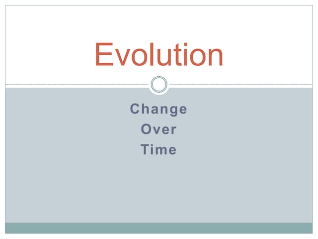 Evolution short version 2016