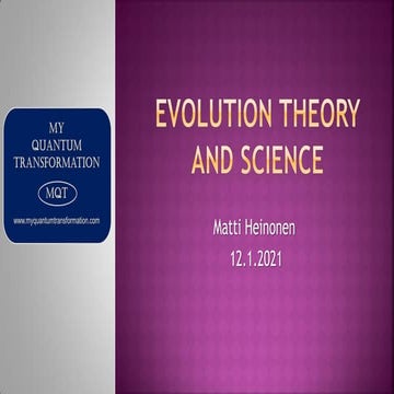 Evolution theory and science   eng.12.1.2021