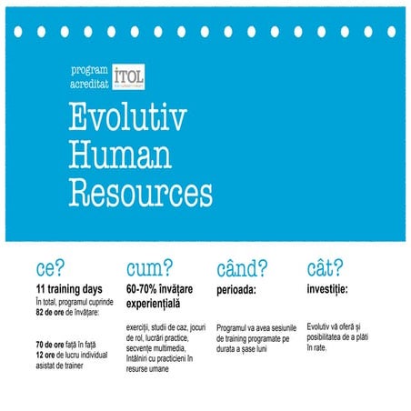 Evolutiv HUMAN RESOURCES HR | PDF