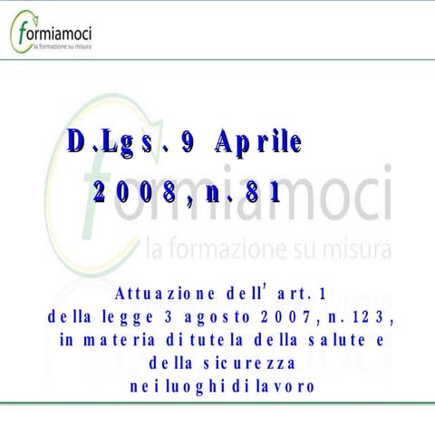 Evoluzione Normativa