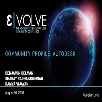 EVOLVE'16 | Keynote | Community Profile: Autodesk