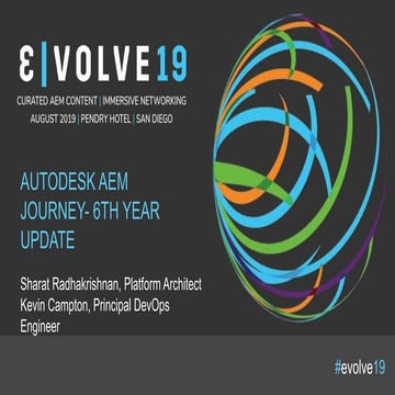 Evolve 19 | Kevin Campton & Sharat Radhakrishnan | Industry Focus | Autodesk ...