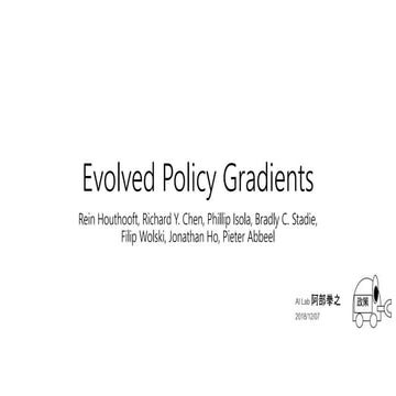 Evolved policy gradients