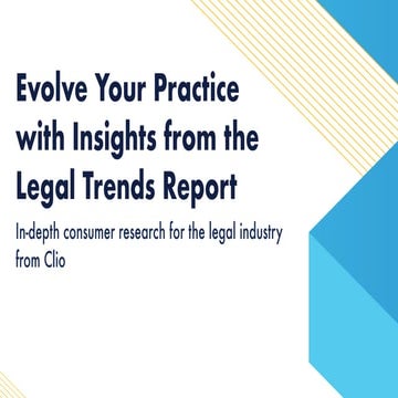 Evolve Your Practice with Insights from the Legal Trends Report