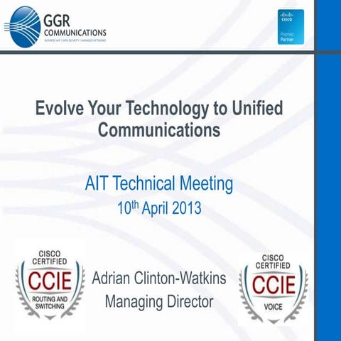 Evolve your technology to unified communications