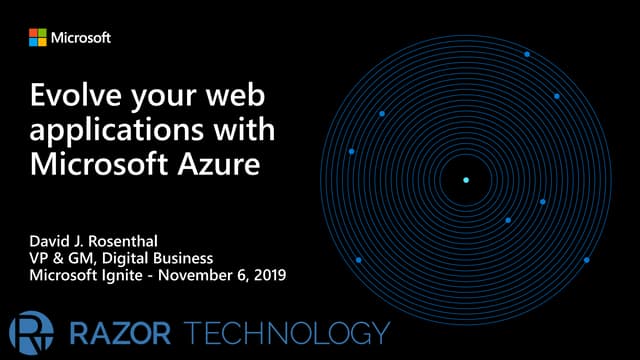 Evolve Your Web Applications with Microsoft Azure