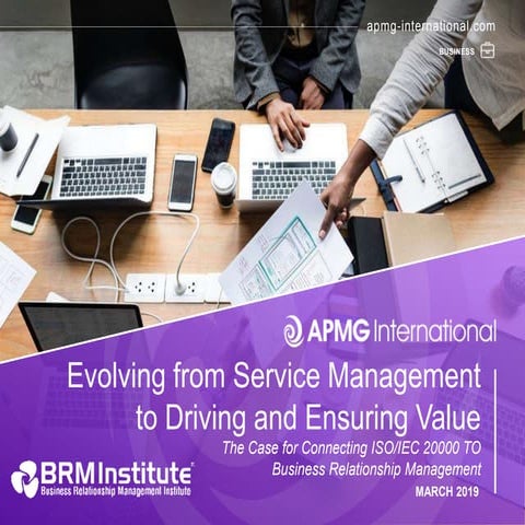 Evolving from Service Management to Driving and Ensuring Value