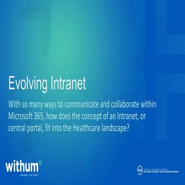 On-Demand Webinar: Evolving Intranet for Healthcare