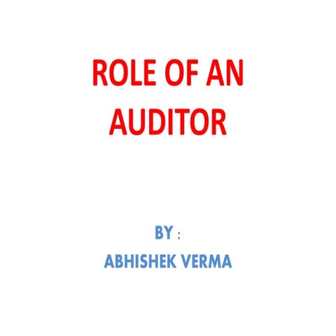 Auditor