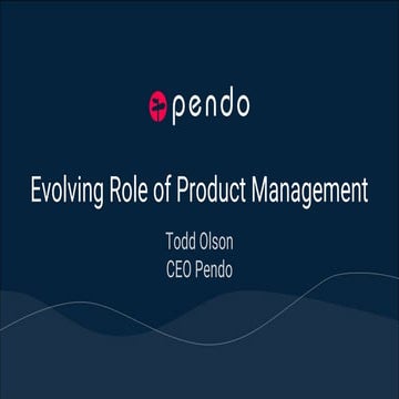 Evolving Role of Product Manager