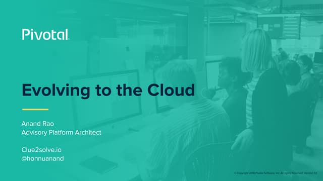 Evolving to Cloud-Native - Anand Rao