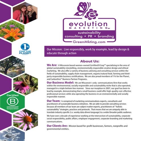 Evolution Marketing 2019 Operational Impacts & Carbon Footprint 