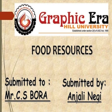 FOOD RESOURCES