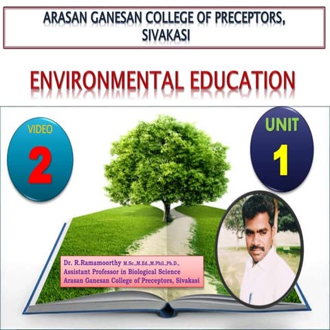 ENVIRONMENTAL EDUCATION UNIT-1   Video-2  (TNTEU)
