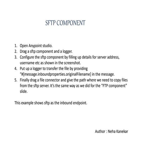 Sftp component