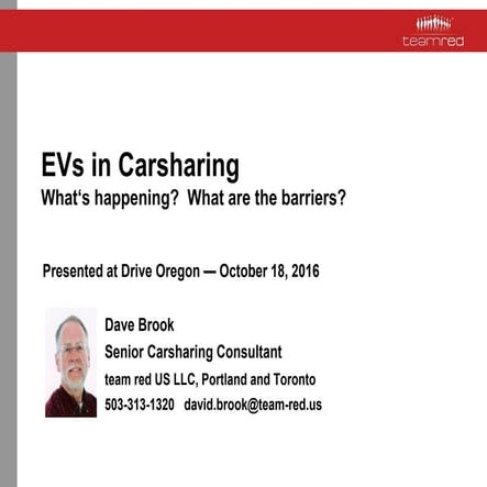 EVs in Carsharing