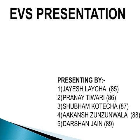Evs ppt | PPTX