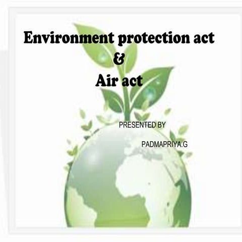 Environment protection act