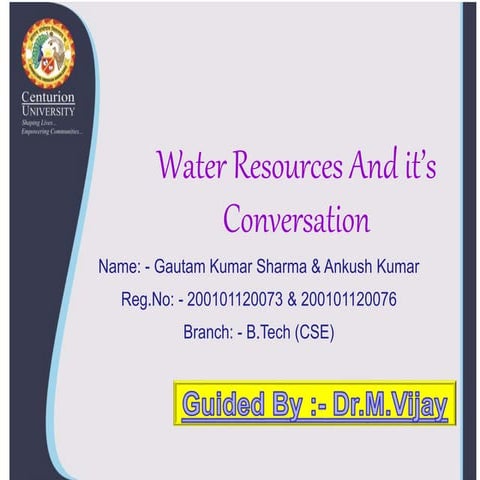 Water Resources And it’s Conversation.ppt