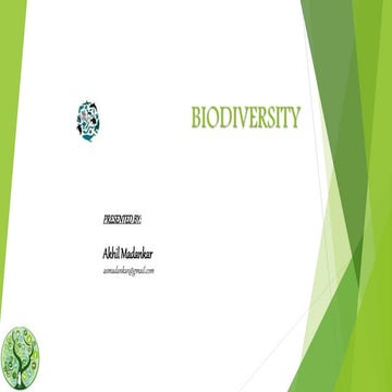 BIODIVERSITY & ITS TYPES