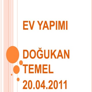 Ev yapimi