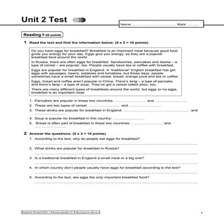 Unit 2 - Test 3