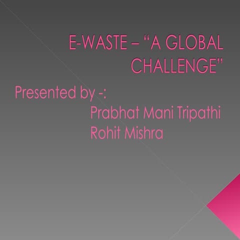 E Waste Final