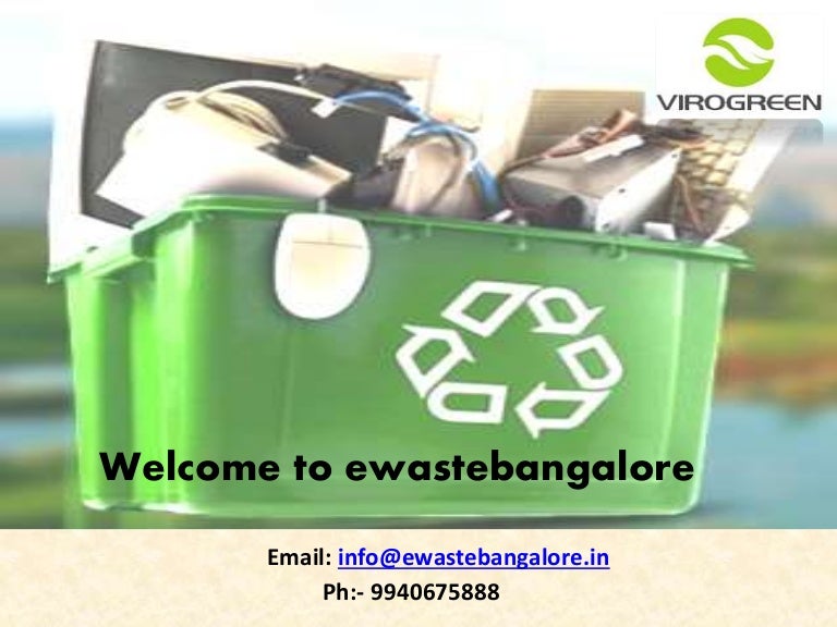 Electronic waste disposal in Bangalore