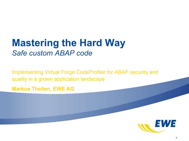 Case Study: Automated Code Reviews In A Grown SAP Application Landscape At EW...