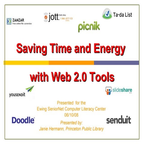 Saving Time and Energy with Web 2.0 Tools