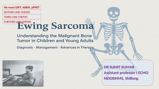 Ewing Sarcoma - new classification and Management.pptx
