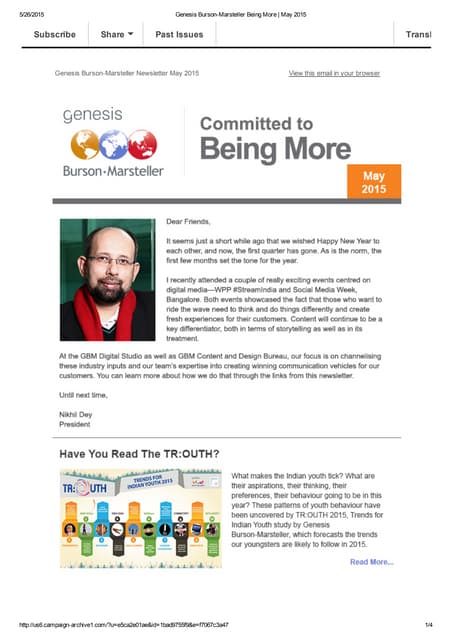 Genesis Buson-Marsteller News and Updates May 2015
