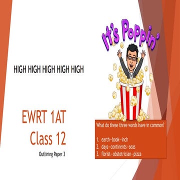 Ewrt 1 at class 12