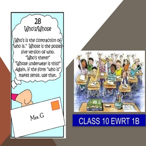Ewrt 1 b class 10
