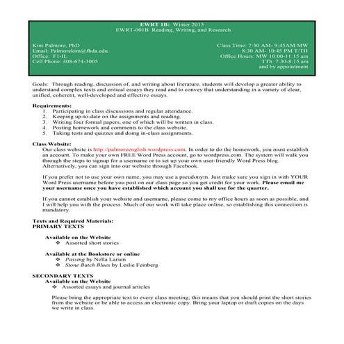 Ewrt 1 b green sheet winter 2015