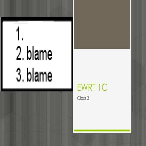 Ewrt1 c class 3 post qhq