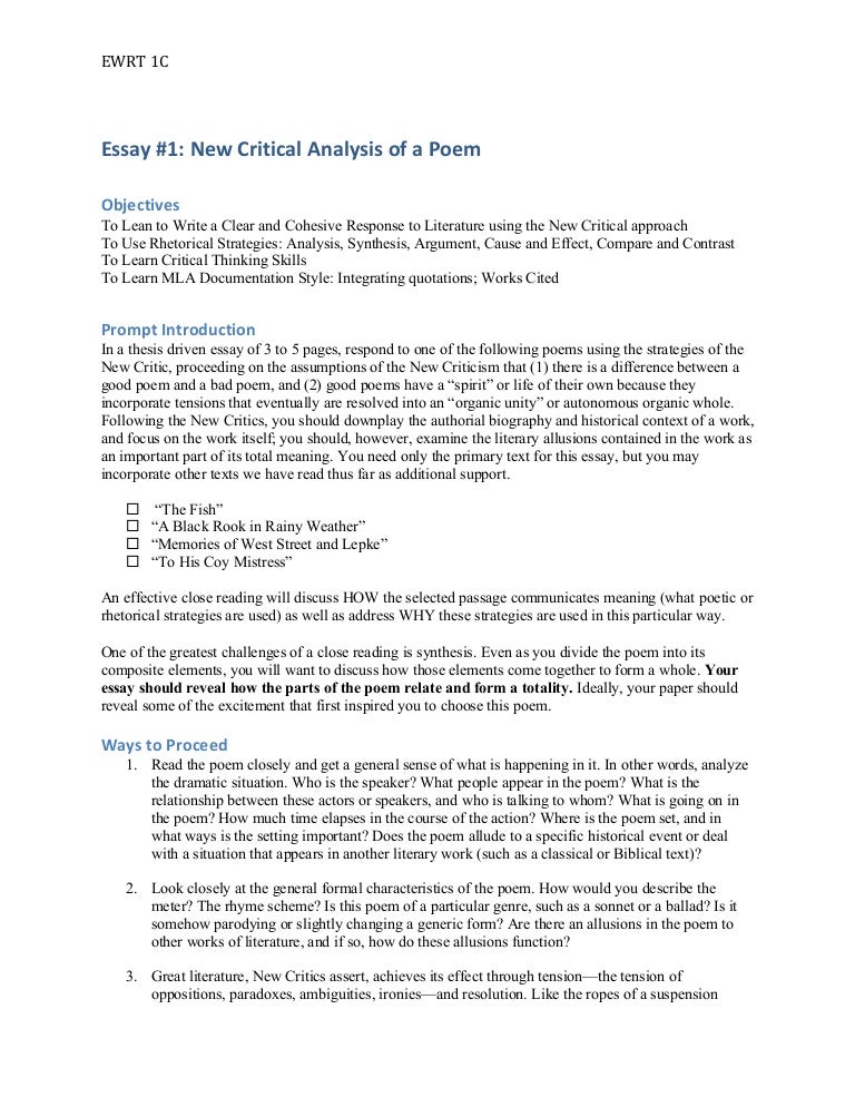 Ewrt 1 C Essay 1