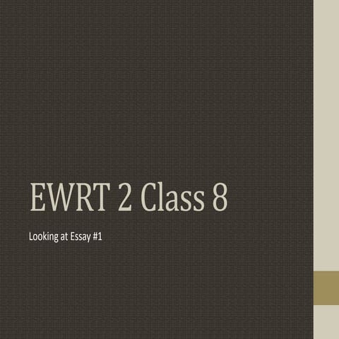 Ewrt 2 class 8