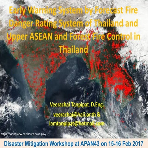 Ews by forecast fdrs of thailand and upper asean and forest fire control in t...
