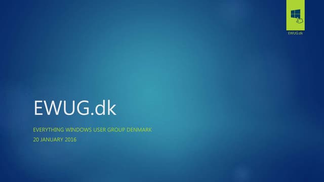 Ewug.dk  notes from the trenches